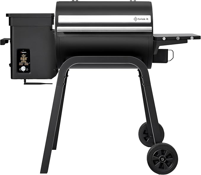 Brisk It Zelos-450 Electric Wood Pellet Smoker Grill – A.I. Smart BBQ Grill by BriskItLabs