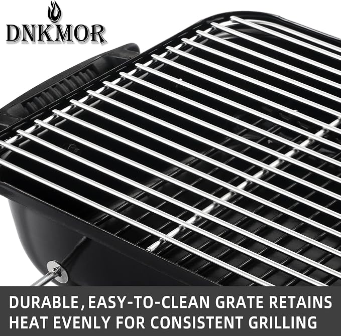 Portable Charcoal Grill, Tabletop Outdoor Barbecue Smoker, Small BBQ Grill - Image 9
