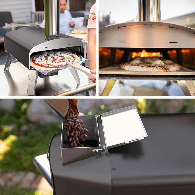 Mimiuo Outdoor Pizza Oven Wood Pellet Fired Pizza Stove - Image 7