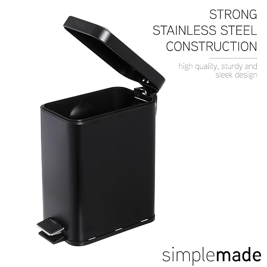 SIMPLEMADE Rectangle Step Trash Can - Image 3