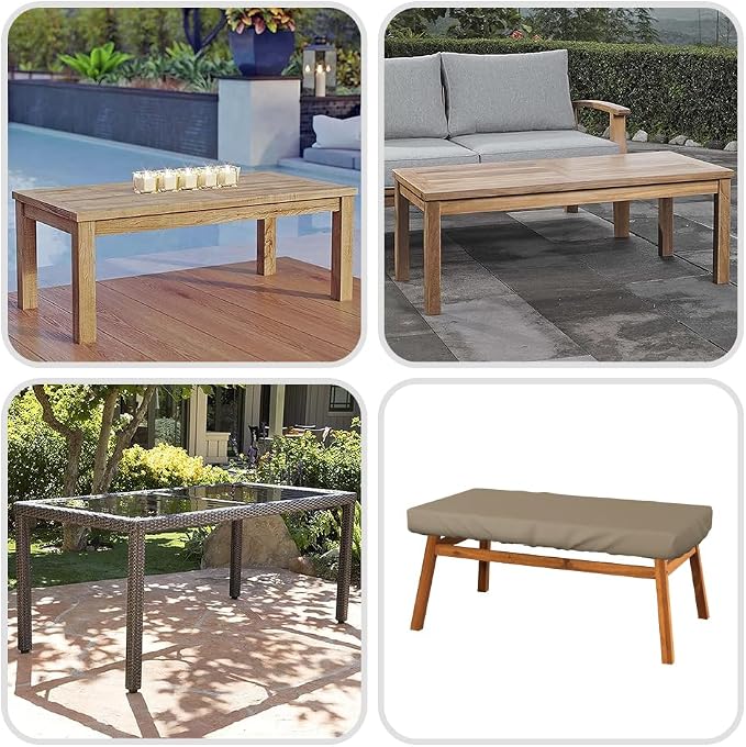 Covers & All Rectangle Table Top Cover, 12 Oz Waterproof UV & Weather Resistant - Image 9