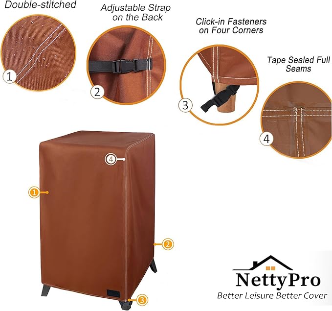 NettyPro 40 Inch Waterproof Electric Smoker Cover - Image 5