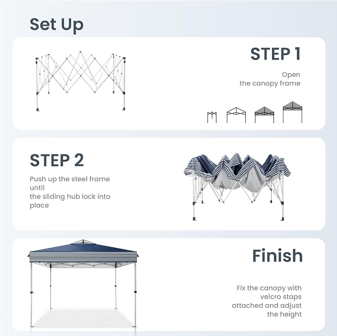 PHI VILLA Pop Up Canopy 10 10 Tents - Image 7