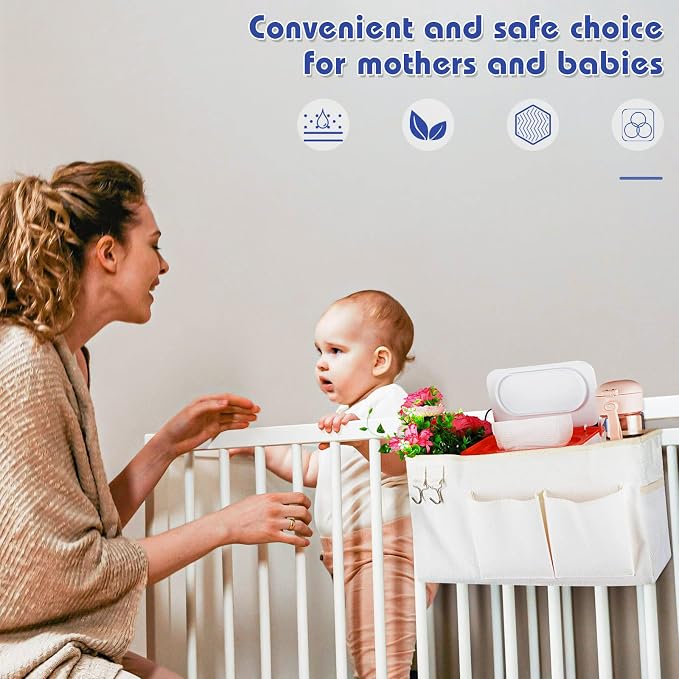 Baby Wipes Dispenser, Wipes Case Baby Wipe Holder Keeps Wipes Fresh, Easy Open - Image 6