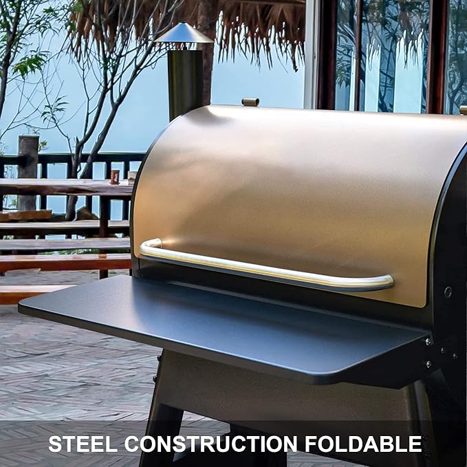 Utheer Folding Front Shelf for Traeger Pro 22, Pro 575, Ironwood 650 Pellet - Image 6