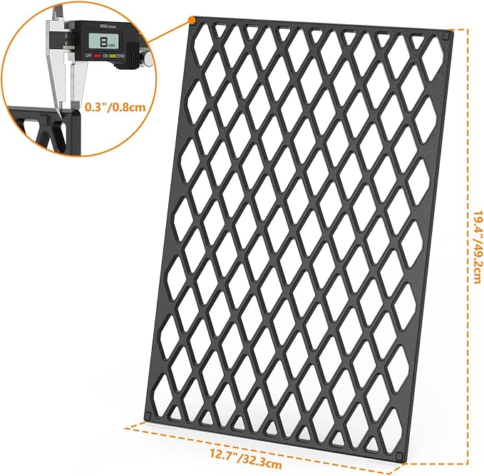 onlyfire Cast Iron Cooking Grate - Image 2