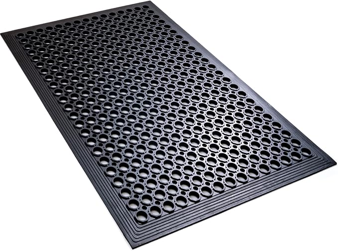 Anti Fatigue Rubber Floor Mats Restaurant Kitchen Rubber Drainage Mat Out Door by YOSHIKO