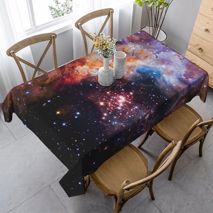 Worltoldb Galaxy Tablecloths Polyester Table Cloth - Image 4