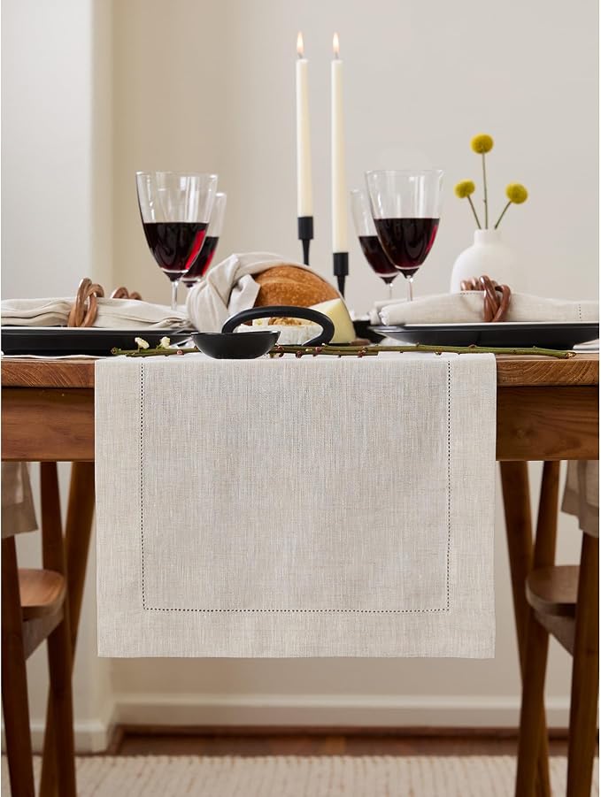 Solino Home Linen Table Runner 108 Inches Long by SolinoHome