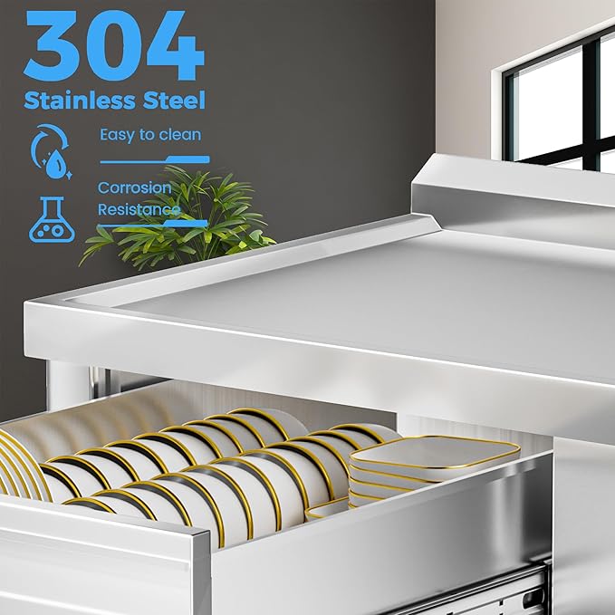 304 Stainless Steel Utility Sink – Free Standing Single Bowl - Image 2
