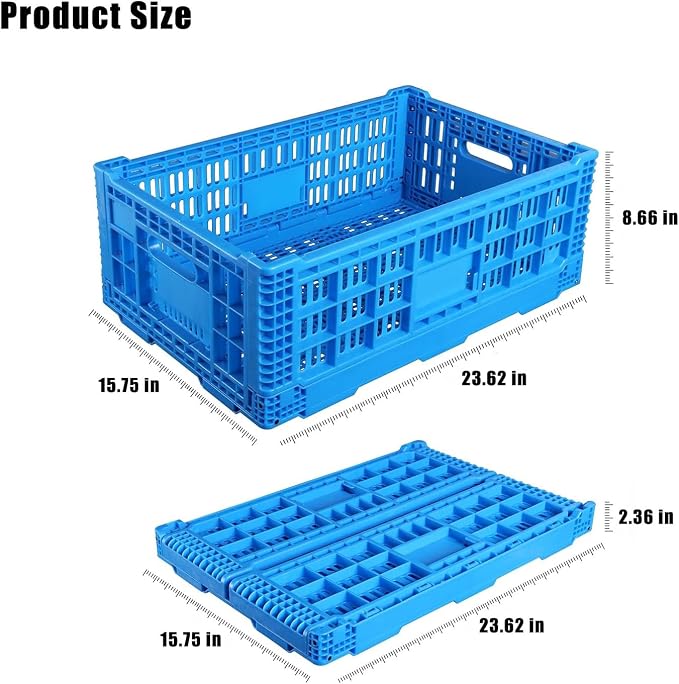 Collapsible Storage Bin/Crates，52L Foldable Baskets, Storage Baskets and Bins - Image 7