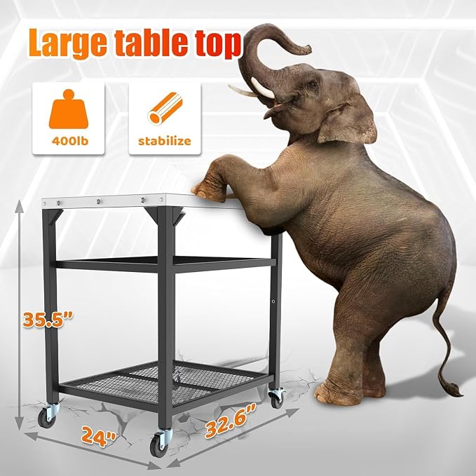 Pizza Oven Table for Ooni, Outdoor Grill Table for Ooni Pizza Oven Accessories - Image 3