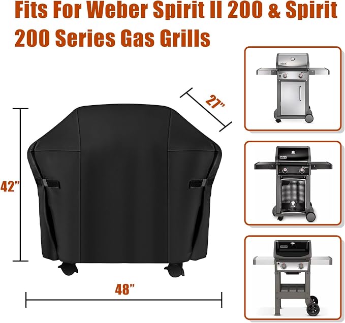 48 Inch Grill Cover, Fits for Weber Char-Broil Nexgrill Brinkmann and All - Image 8