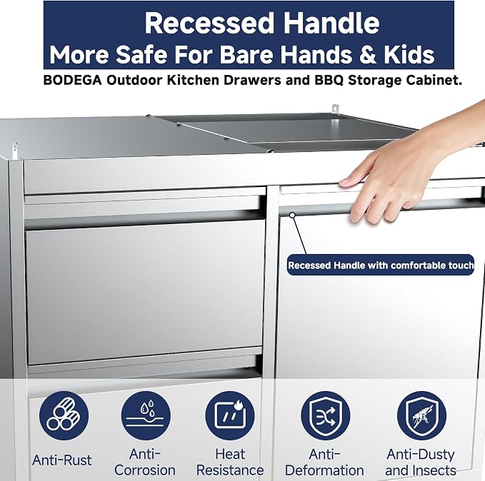 BODEGA Stainless Steel Outdoor Kitchen Propane Gas Grill and Outdoor Kitchen - Image 8