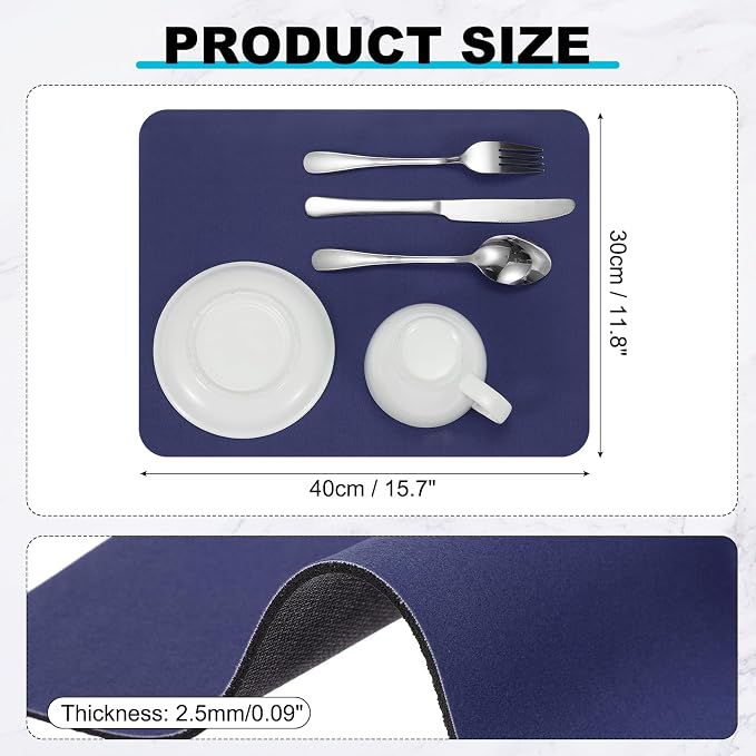 uxcell Silicone Mats for Kitchen Counter, 15.7" x 11.8" Non-Slip Countertop - Image 2
