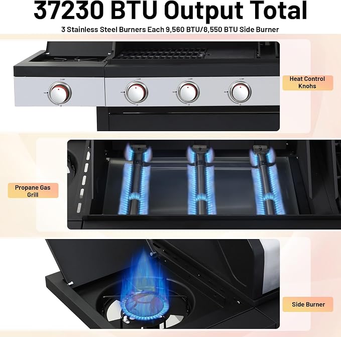Propane and Charcoal Combo Grill - Image 3