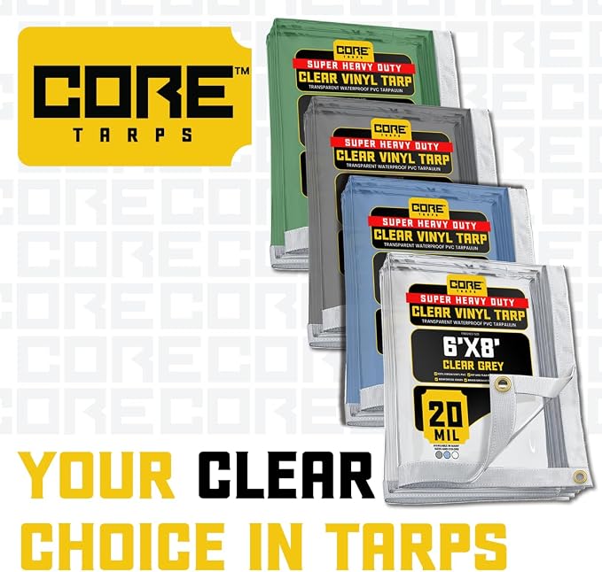 Core Tarps 20 Mil Extreme Heavy Duty Clear Tarp - Image 8