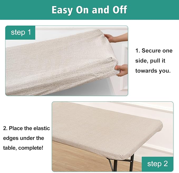 LUSHVIDA 6 Packs Vinyl Tablecloths - Image 6