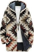 Men's Hooded Sweater Coat Knit Fleece Lined Long Cardigan Jacket by Unknown