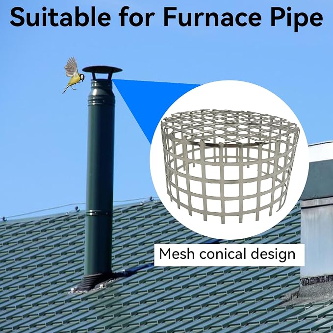 PVC Termination Mesh Vent Cover Cap, 304 Stainless Steel - Image 6