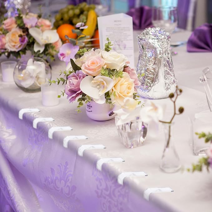 150PCS Transparent Clear Tablecloths Clips Bulk, Plastic Table Cloth Clips - Image 6