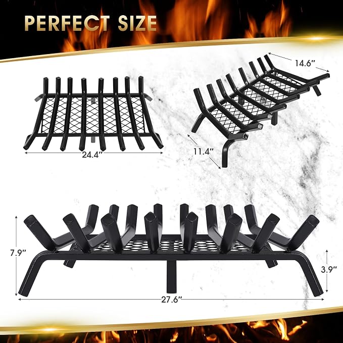 G GOOD GAIN Fireplace Grate - Image 4
