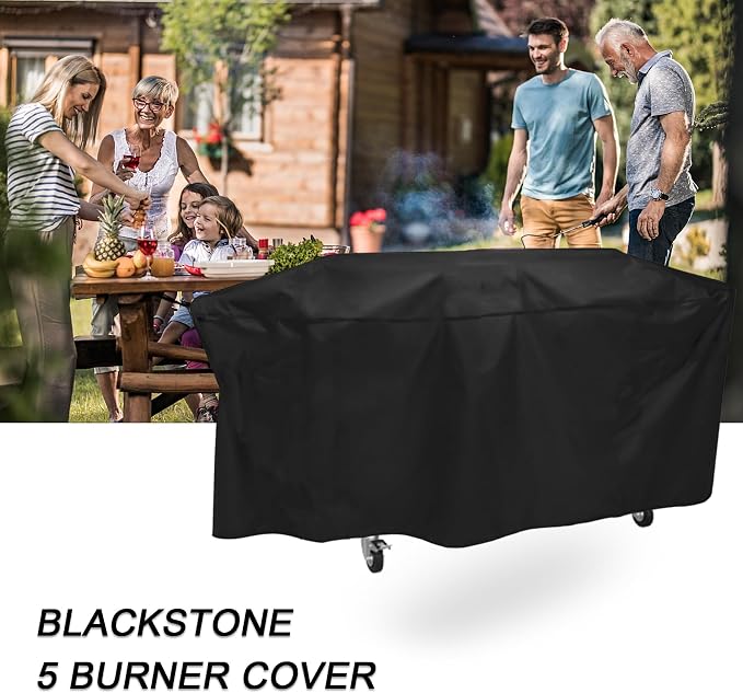 Grill Cover for Blackstone 5 Burner Griddle, for Black Stone Bronco 5-Burner 44 - Image 7