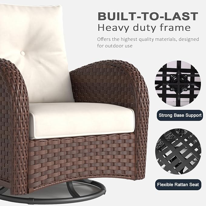 LayinSun 10 Pieces Outdoor Patio Furniture Set - Image 4