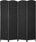FDW Room Divider 4 Panel Screen 5.6 Ft Tall Partition Privacy Screens Folding by FDW