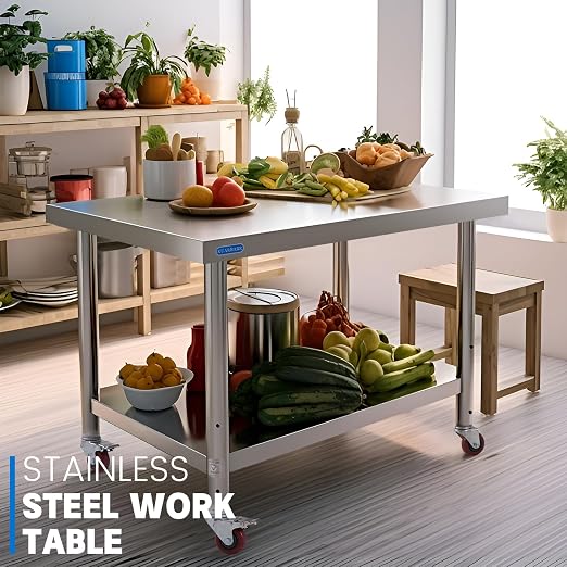 Stainless Steel Table for Prep & Work - Image 2