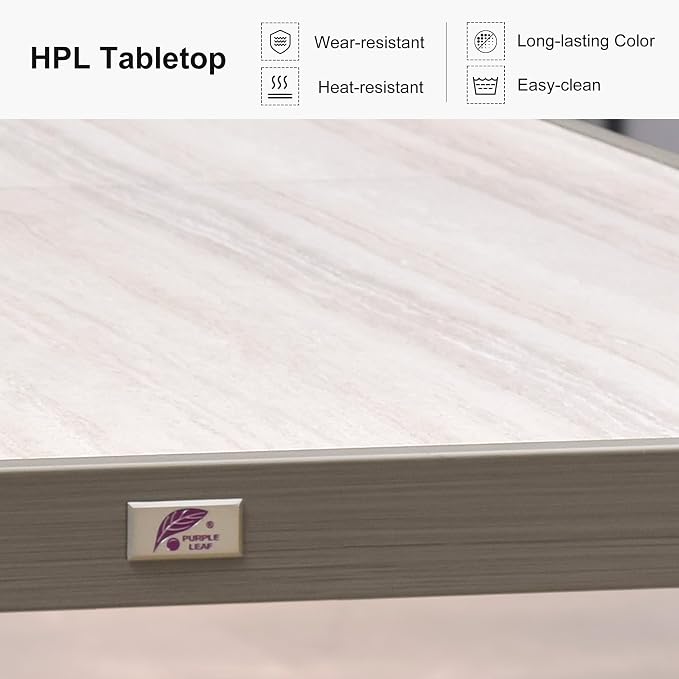 PURPLE LEAF 11 Pieces Patio Dining Set Aluminum Oversize Rectangular Table and - Image 5