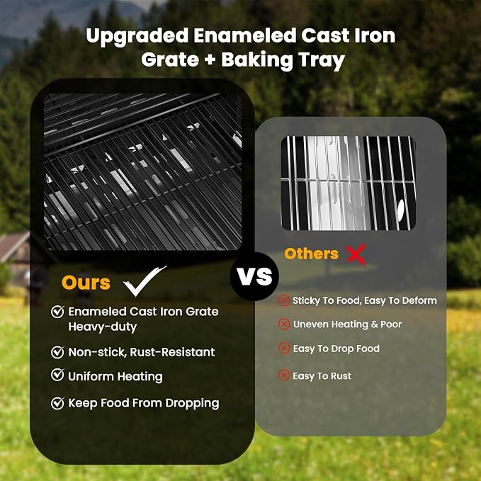 4-Burner Gas Grill with Side Burner, Stainless Steel Propane Grill with - Image 3