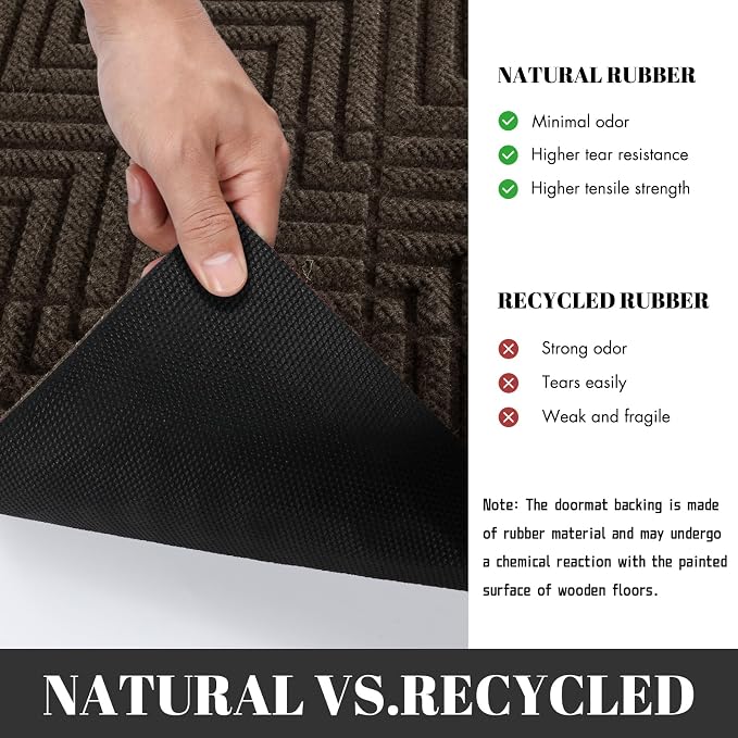 Yimobra Large Door Mat 36x24, All-Season Waterproof Outdoor Mats - Image 3