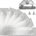 6" Stainless Steel Griddle Scraper Blades 6 Pack, Razor Sharp Grill Scraper by Unknown
