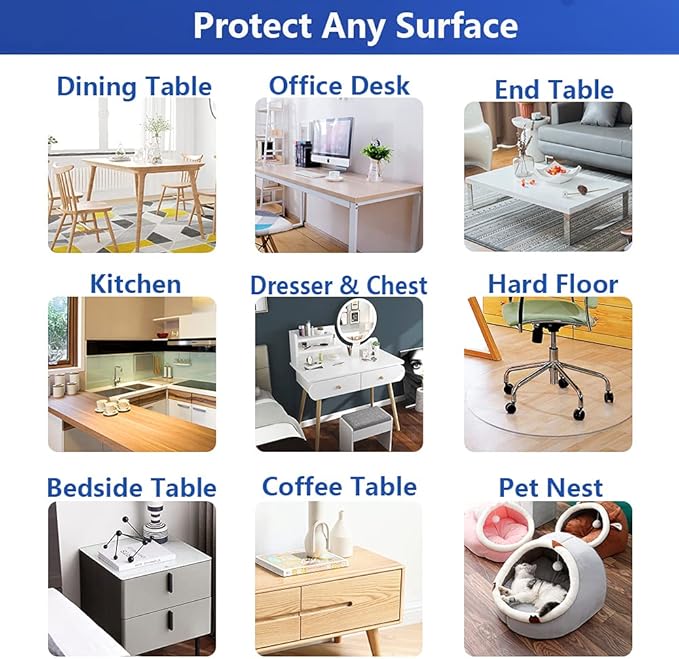 Long Eco PVC Clear Conference Table Protector - Image 6