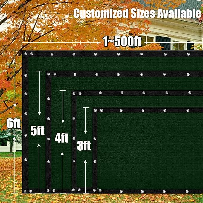 LITA 6' x 161' Garden Privacy Fence Screen Cover UV Protection - Image 4