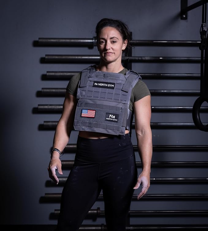 Northgym Adjustable Weighted Vest/Incl. 3D Weight Plates in 14lbs / 20lbs/ - Image 5
