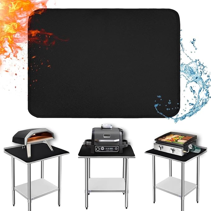 Heat Resistant Mats for Countertop and Table, Fireproof Grill Mats for Outdoor by Amerbro