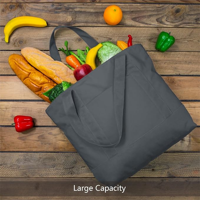 TOPDesign 1-Pack Canvas Tote Bag - Image 4