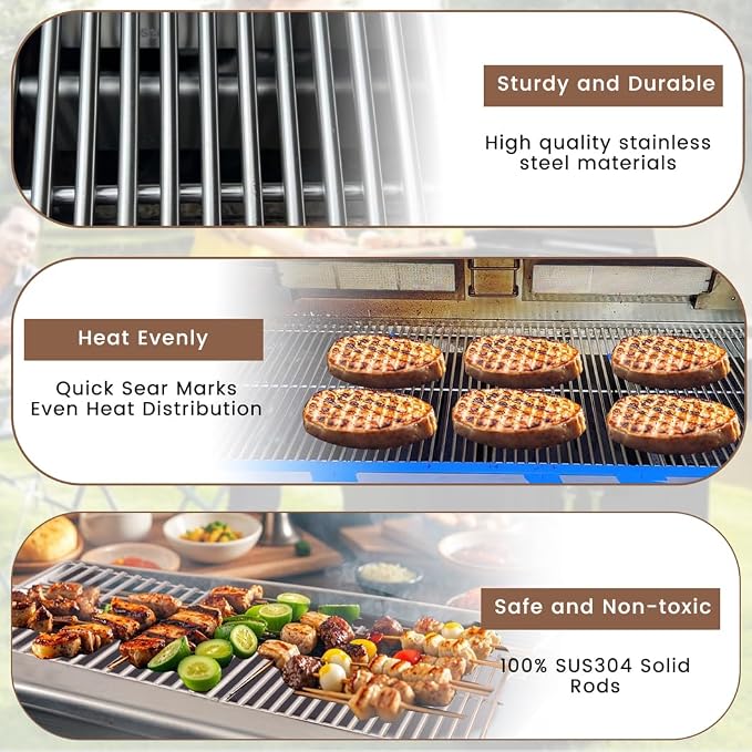 SF410D 17 3/4" Stainless Steel Cooking Grid - Image 4