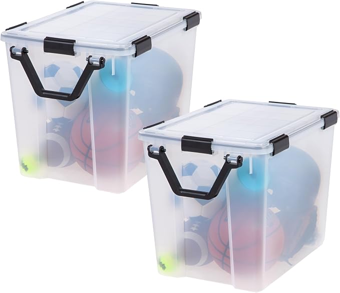 IRIS USA WeatherPro 103 Qt Storage Bins by IRISUSA