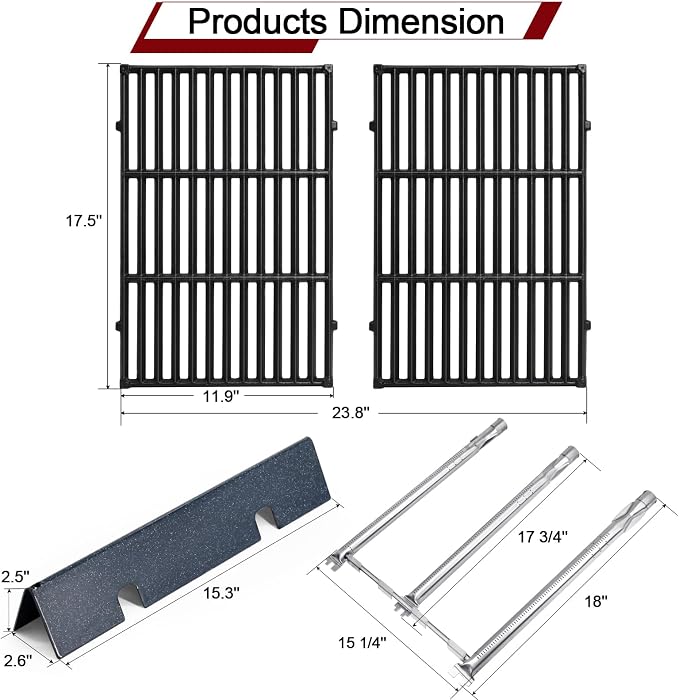 Hiorucet Grill Parts for Weber Spirit and Spirit II 300 Series, Fits E310 E320 - Image 2