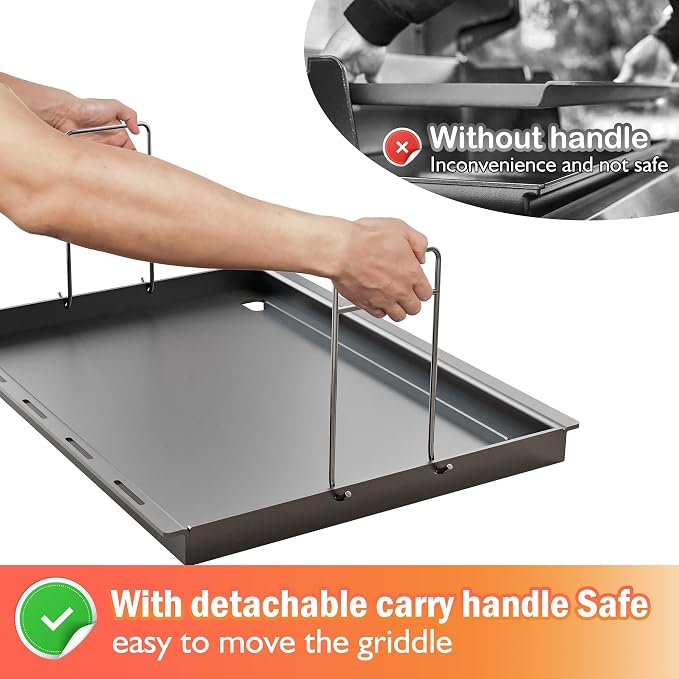 Full Size Griddle for Weber Genesis 300 Grill E310, E320-6788 Full Size Griddle - Image 5