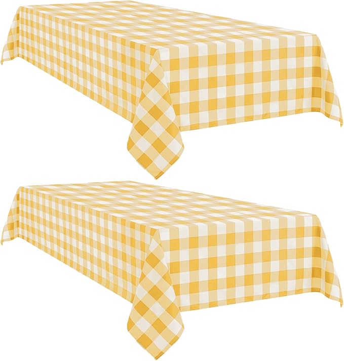 Softalker Gingham Checkered Tablecloth Rectangle - Image 2