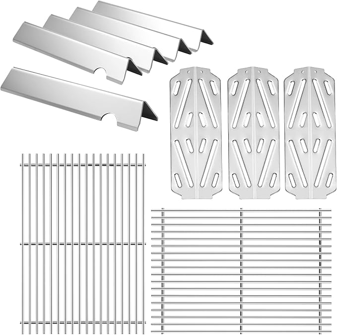 Genesis II E-310 Grates Flavorizer Bars Heat Deflectors Replacement Parts by Grillflame
