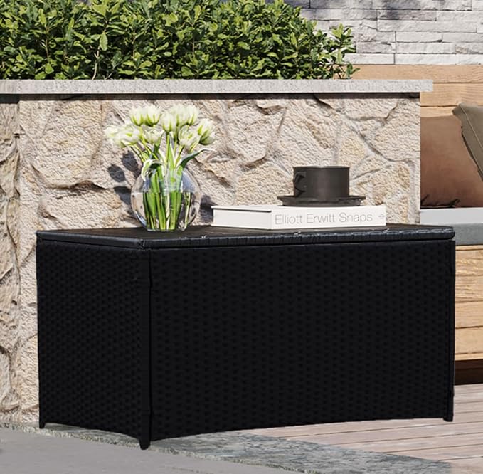 Outdoor 70 Gallon Wicker Storage Box - Image 6