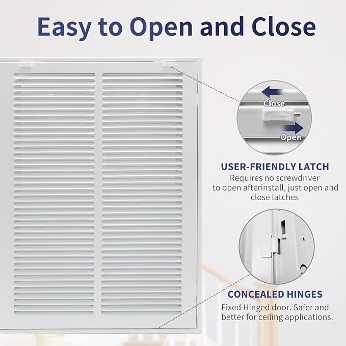14"W x 20"H Steel Return Air Filter Grille - Image 4