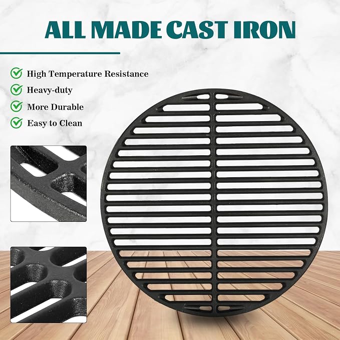 KAMaster Cast Iron Cooking Grids Grates Compatible - Image 4