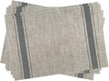Gugrida Placemats, Placemats PVC Table Mats Woven Vinyl Placemats by Gugrida