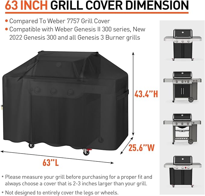 Arcedo Grill Cover 63 Inch Compatible - Image 2